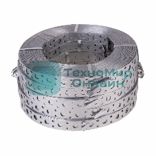 Лента полоса монтажная оцинкованная, перфорированная прямая Rexant, 20х0,70 мм, рулон 25 м