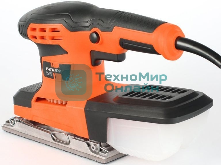 Вибрационная шлифовальная машина PATRIOT OS 120260 Вт, частота колебаний платформы 12 000 1/мин