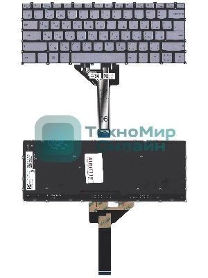 Клавиатура для ноутбука Lenovo Yoga Slim 6 14IAP8 серебристая