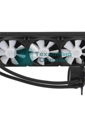 Система жидкостного охлаждения для ПК/ Water Cooling System NZXT Kraken Plus 360 RGB V2 (260W, 360mm, LED temp., Black, RGB/ Fans: 3x120mm, 75.05CFM, 31.9dBA, 2400RPM/ Pump height 55.97mm, 2800RPM, Rad thickness 27mm/ S: 1851, 1700, 1200, 115X, AM5, AM4)