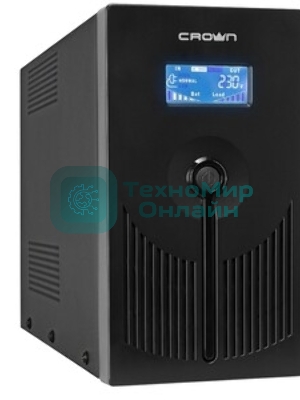 Источник бесперебойного питания Crown CMU-SP800EURO LCD/800 ВА/450 Вт/4 x евророзетка с заземлением (Schuko)