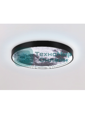 Настенно-потолочный светодиодный светильник Ambrella light FW11111 BK черный 18W LED 3000-6400K D300*38