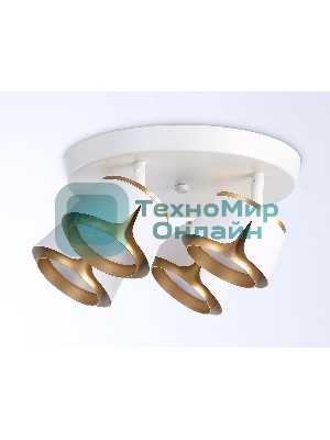 Светильник Ambrella light TN71241/4 WH/GD белый/золото GX53/4 D250*147