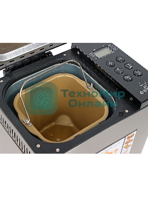 Хлебопечка Endever Skyline MB-54, стальной, мощность 750Вт, LED дисплей,19 автопрограмм