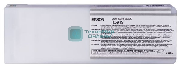 Картридж струйный Epson T5919 (C13T591900) светло-серый (700 мл.) для I/C SP-11880