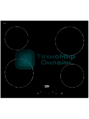 Встраиваемая электрическая варочная панель Beko HIC 64400 E, черный