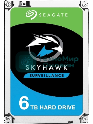 Жесткий диск Seagate 6TB 5400rpm SATA 6GB/S 256MB ST6000VX001 Seagate SkyHawk