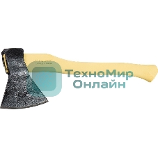 Топор-колун кованный, в сборе, 1350/1600 г, деревянное топорище, 500 мм, (Труд) г. Вача Россия