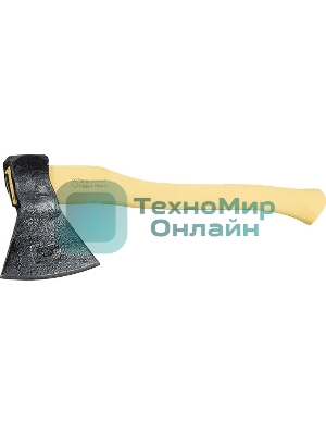 Топор-колун кованный, в сборе, 1350/1600 г, деревянное топорище, 500 мм, (Труд) г. Вача Россия