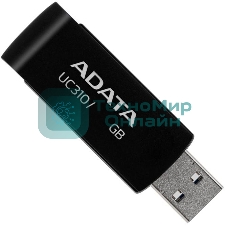 Флешка USB ADATA UC310 (UC310-256G-RBK), 256Gb, USB 3.2 Gen1, R/W 100/30, черный