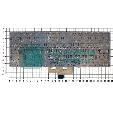 Клавиатура для ноутбука Asus ZenBook UX433FA серебристая с подсветкой