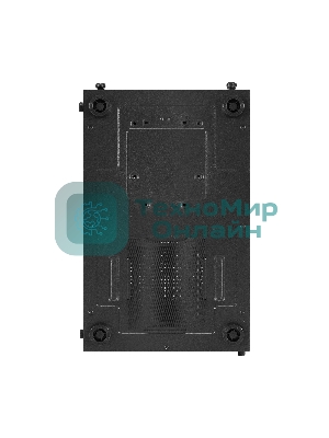 Компьютерный корпус Miditower ExeGate i3 BASE (ATX, без БП, с окном, 1*USB+1*USB 3.0, аудио, 4 вент. 12см с RGb подсветкой)