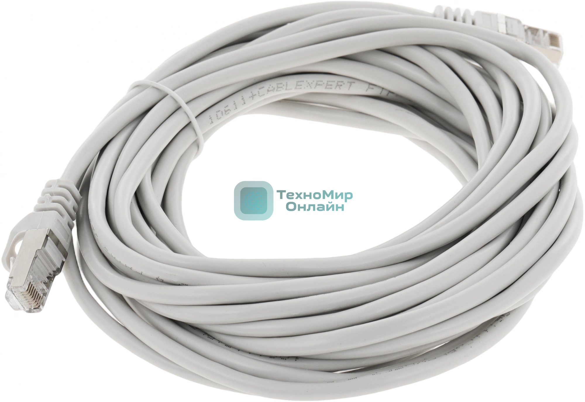 Патч-корд Premier PP22-7.5M 1000Гбит/с FTP 4 пары cat5E CCA molded 7.5м серый RJ-45 (m)-RJ-45 (m)