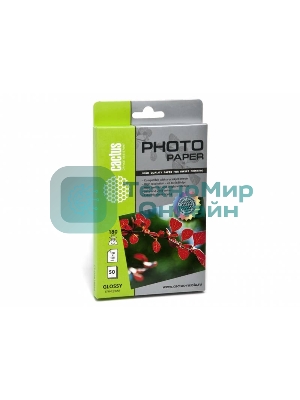 Фотобумага Cactus CS-GA618050 A6/180г/м2/50л. глянцевая для струйной печати
