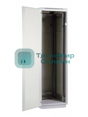 Шкаф телеком. напольный 42U (600x1000) дверь перфориров. 2 шт. (ШТК-М-42.6.10-44АА) (3 коробки)