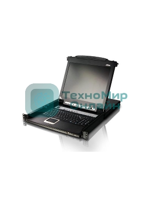 Kvm консоль ATEN SINGLE RAIL 16P PS/2-USB LCDKVMP 17INCH (CL5716MR)