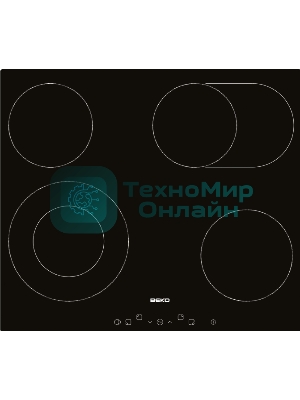 Встраиваемая электрическая варочная панель Beko HIC 64403 T, черный