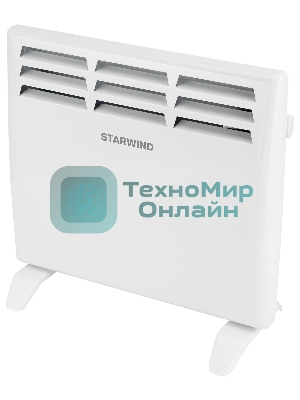 Конвектор электрический Starwind SHV1010 белый, 1000 Вт, 15 м2, термостат