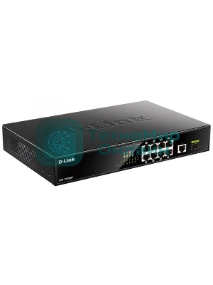 Коммутатор D-Link DGS-1010MP/A1A, L2 Unmanaged Switch with 9 10/100/1000Base-T portsand 1 1000Base-X SFPports(8 PoE ports 802.3af/802.3at (30 W), PoE Budget 125 W)