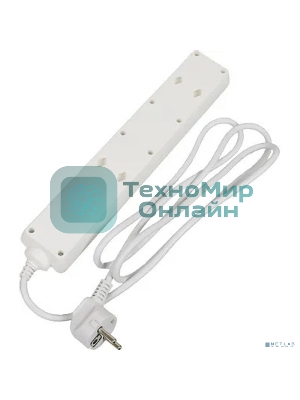 Сетевой фильтр Buro 500SH-1.8-W 1.8 м, 5 розеток, белый, коробка
