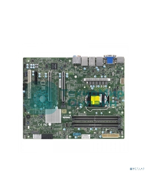 Материнская плата Supermicro MBD-X12SCA-F-B W-1200 CPU, 4 DIMM slots, Intel W480 controller for 4 SATA3 (6 Gbps) ports, RAID 0,1,5,10, 1 PCIe 3.0 x4, 2 PCIe 3.0 x16 slots, bulk