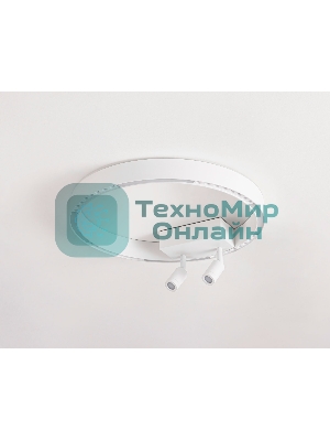Потолочный светодиодный светильник Ambrella light FL5805/1+2 WH белый 25W 3000K/4200K/6400K D400*95 (без ПДУ)