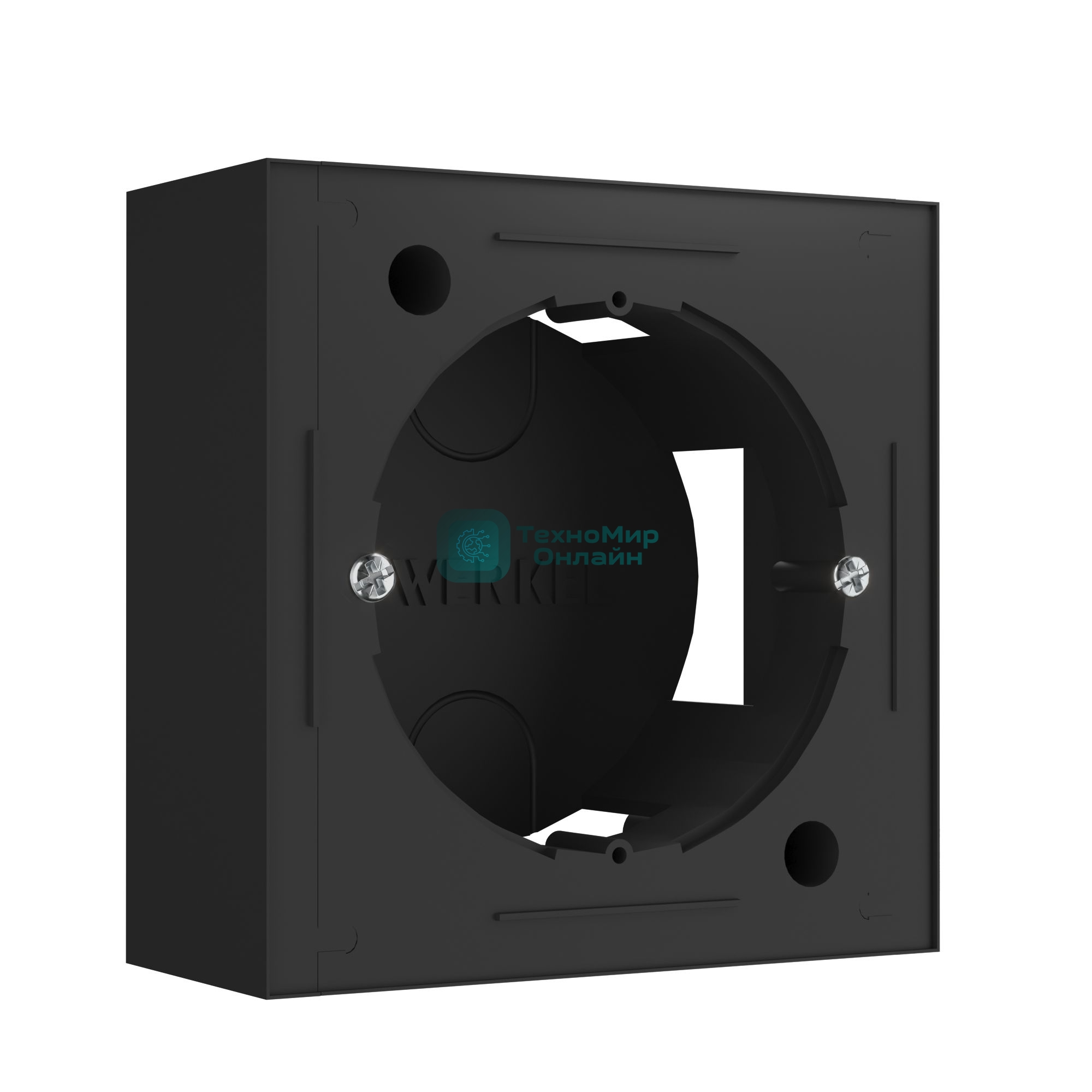 Коробка для накладного монтажа Werkel W8000008 (черный)