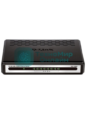 Коммутатор D-Link (DGS-1008A) 8-портов 10/100/1000Mbit/s