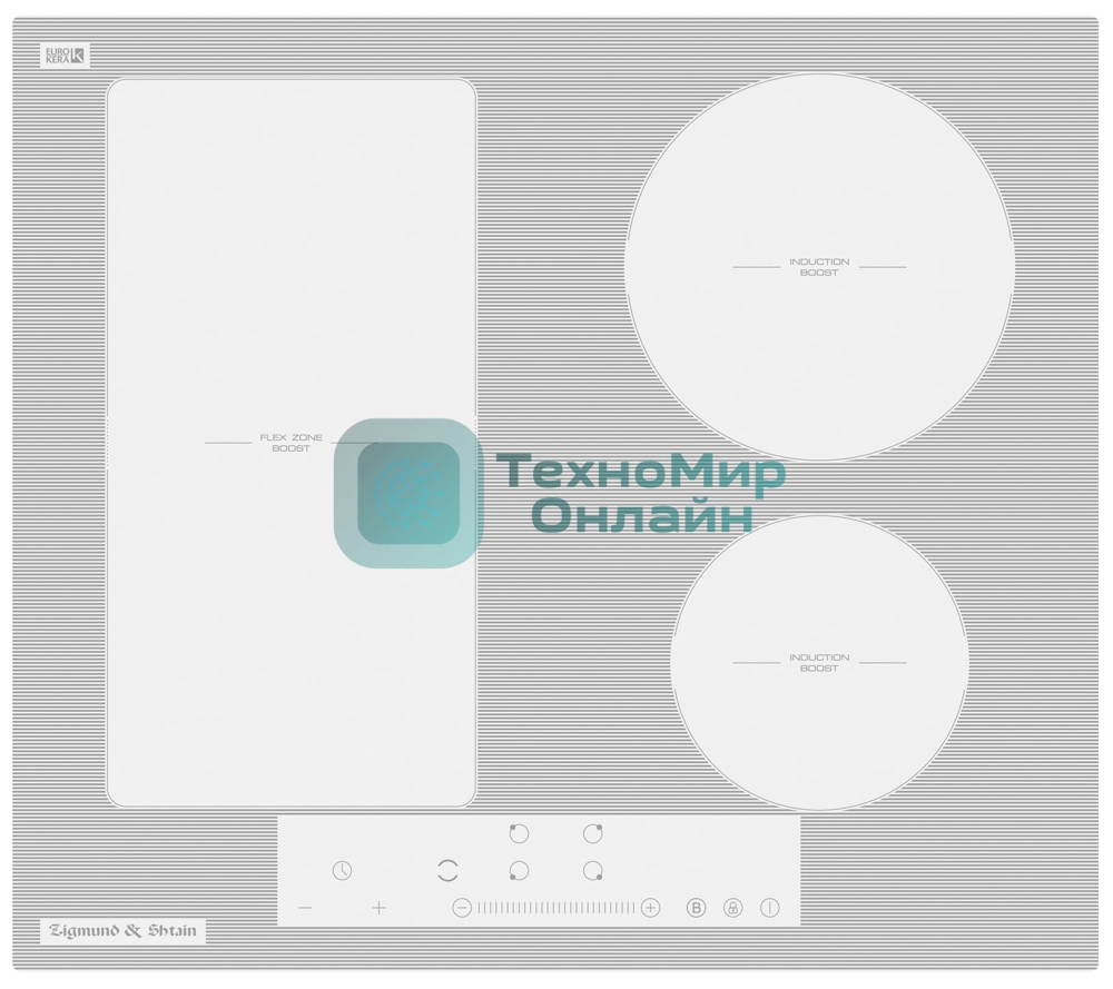 Индукционная варочная панель стеклокерамическая Zigmund & Shtain CI 34.6 W