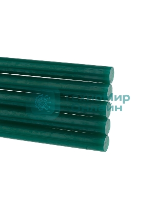 Клеевые стержни Rexant, Ø11 мм, 100 мм, зеленые, 6 шт., блистер