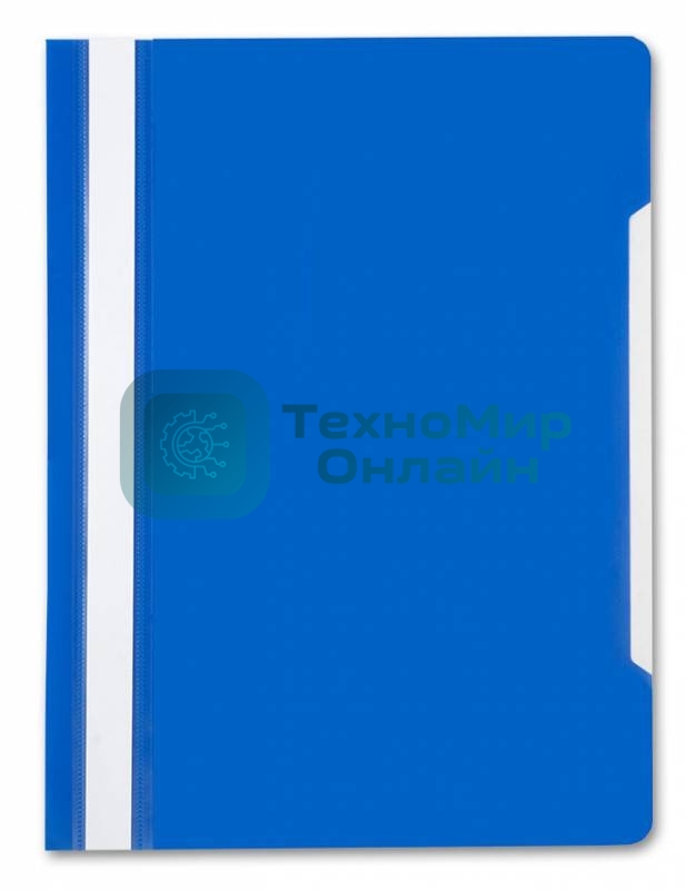 Папка-скоросшиватель Бюрократ -PS20BLUE A4 прозрач.верх.лист пластик синий