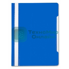 Папка-скоросшиватель Бюрократ -PS20BLUE A4 прозрач.верх.лист пластик синий