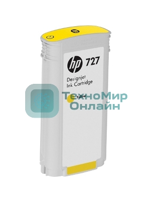 Картридж струйный HP 727 с желтыми чернилами для принтеров Designjet, 300 мл