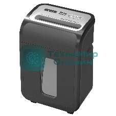 Шредер Buro Office BU-S1501-8M черный (секр.P-5) фрагменты 8лист. 20лтр. пл.карты CD