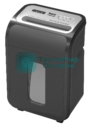 Шредер Buro Office BU-S1501-8M черный (секр.P-5) фрагменты 8лист. 20лтр. пл.карты CD