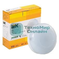 Светильник светодиодный IEK ДПО 1001 8Вт 4000К IP54 с акуст. датчиком LDPO3-1001-008-4000-K01