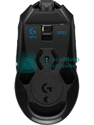 Мышь беспроводная Logitech G903 LIGHTSPEED черный, 25600 dpi, радиоканал, USB, кнопки - 11