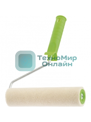 Валик велюр с ручкой Сибртех, 100 мм, ворс 5 мм, D 36 мм, D ручки - 6 мм