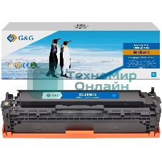 Картридж G&G аналог HP CB541A/125A/Canon 716 синий 1.4k с чипом