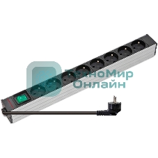 Блок распределения питания Sysmatrix PD 0804.019 гор.размещ. 8xSchuko базовые 10A Schuko 1.8м