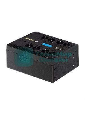 Источник бесперебойного питания ExeGate NEO Smart LHB-850.LCD.AVR.8SH.CH.RJ.USB 850VA/510W, LCD, AVR, 8*Schuko, RJ45/11, USB, 4*USB-порта для зарядки, черный