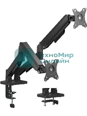 Кронштейн для мониторов Cactus CS-VM-MD-72-BK черный/белый 17