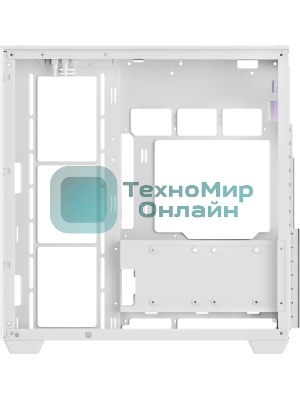 Корпус Ocypus Delta C74 ARGB White, Midi-Tower, белый, 2 x 120 мм