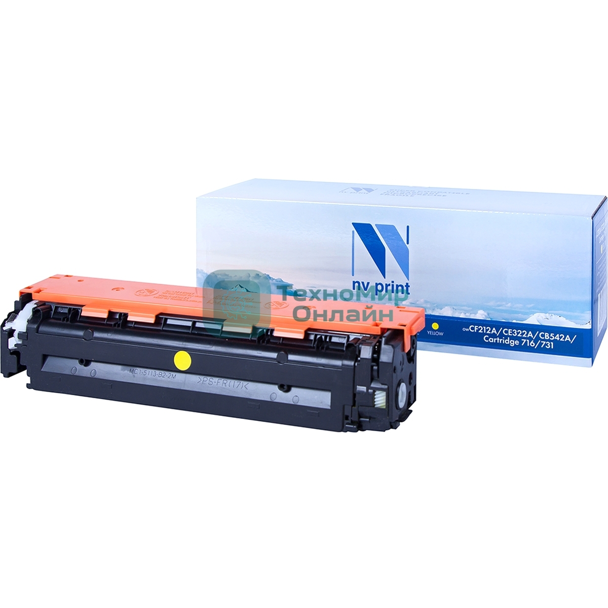 Картридж лазерный NVPrint совместимый HP CF212A/Canon 731 Yellow для LaserJet Color Pro M251n/M251nw/M276n/M276nw/Canon LBP-7100Cn/7110Cw (1800k)