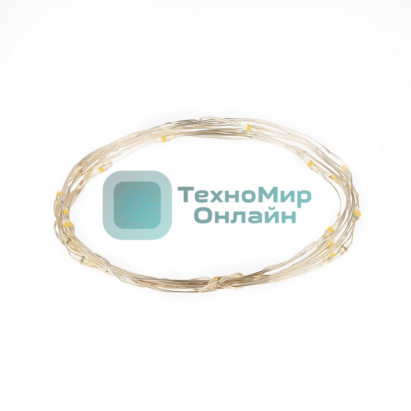 Гирлянда светодиодная Neon-night Роса 2м, 20 LED, БИРЮЗОВЫЙ, IP20, тонкий батарейный блок, 2хCR2032 в комплекте