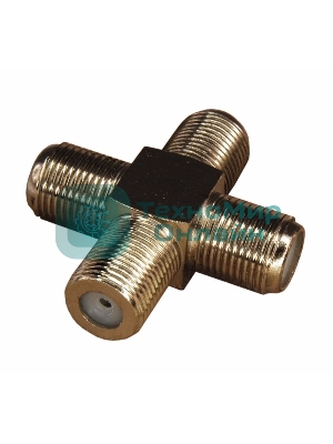 Переходник соединитель PROconnect x4 гнезда F (F- крест)
