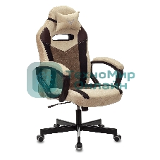 Кресло Бюрократ VIKING 6 KNIGHT BR FABRIC коричневый, ткань, 120 кг, механизм качания