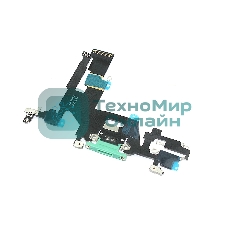 Шлейф разъема питания для iPhone 11 зеленый