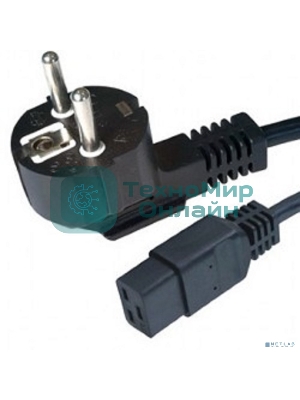 Кабель питания для UPC Gembird/Cablexpert, 1.8м, Schuko-С19, 16А, черный, с заземлением