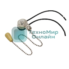 Выключатель Rexant для настенного светильника c проводом и деревянным наконечником 